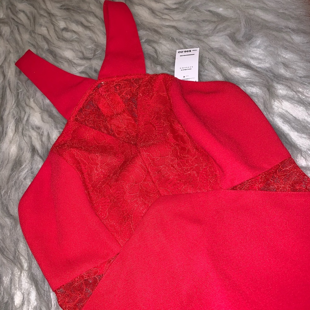 BCBGeneration Lace Insert Mini Dress